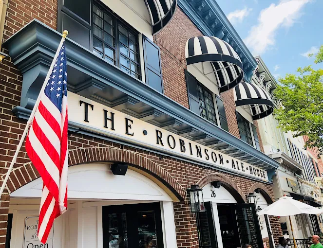 Outside the Robinson Ale House in Red Bank